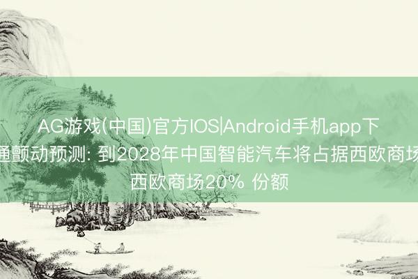 AG游戏(中国)官方IOS|Android手机app下载 摩根大通颤动预测: 到2028年中国智能汽车将占据西欧商场20% 份额