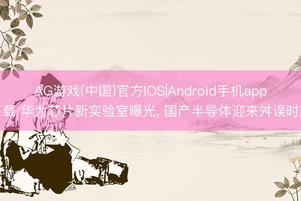 AG游戏(中国)官方IOS|Android手机app下载 华为芯片新实验室曝光， 国产半导体迎来舛误时刻