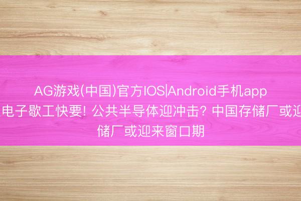AG游戏(中国)官方IOS|Android手机app下载 三星电子歇工快要! 公共半导体迎冲击? 中国存储厂或迎来窗口期