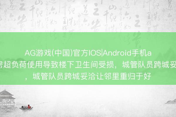 AG游戏(中国)官方IOS|Android手机app下载 楼上群租房超负荷使用导致楼下卫生间受损，城管队员跨城妥洽让邻里重归于好