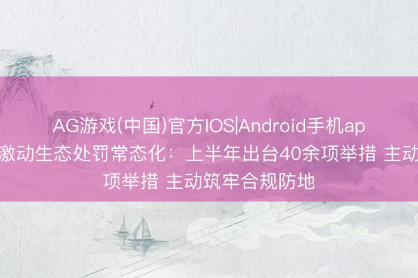 AG游戏(中国)官方IOS|Android手机app下载 拼多多激动生态处罚常态化：上半年出台40余项举措 主动筑牢合规防地