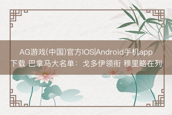 AG游戏(中国)官方IOS|Android手机app下载 巴拿马大名单:戈多伊领衔 穆里略在列